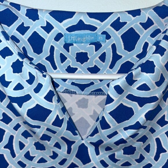 J. McLaughlin Lola Catalina Dress - Sky Blue Royal Blue size XS - Picture 3 of 11